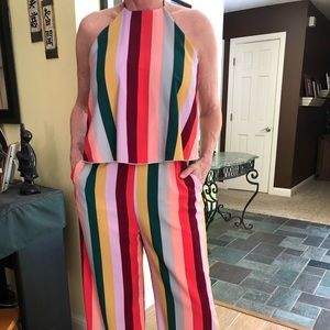 Like new Multicolored stripe jumper